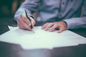 businessman che scrive businessman che scrive